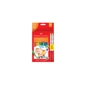 Set de Lápices de Colores Faber-Castell Triangular ecolapices jumbo 12 colores