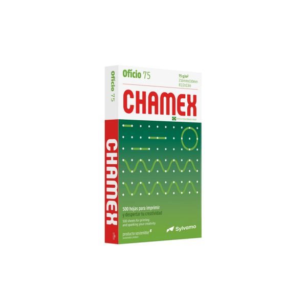 Papel Fotocopia Chamex Oficio Multipropósito 75 g 500 Hojas