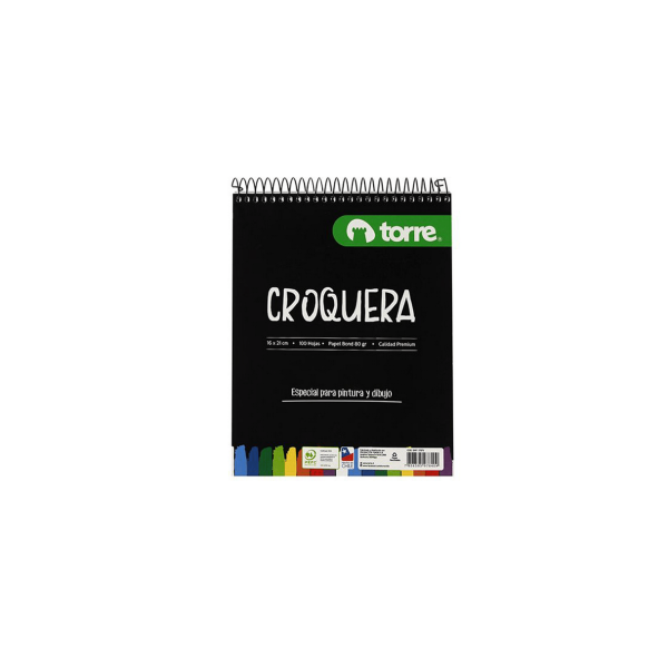 Croquera Torre 1/2 Oficio Imagia 100 Hojas