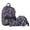 Set Mochila + Lochera y Estuche Escolar Torre Black camo