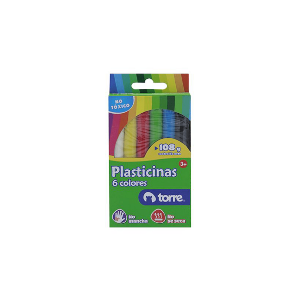 Plasticina Torre 6 Colores