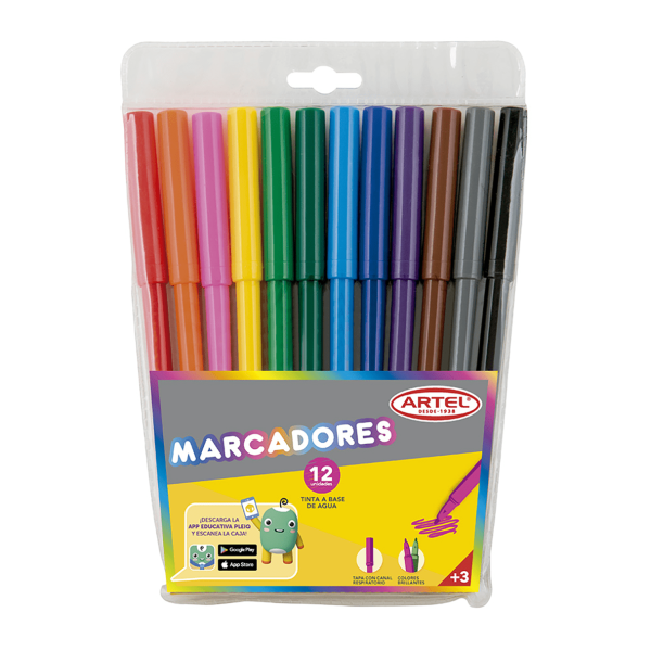 Plumones Artel Estuche 12 Colores