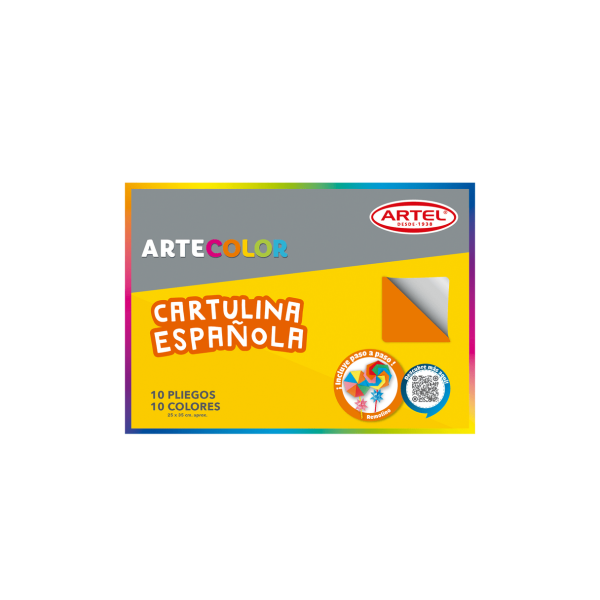 Carpeta con Cartulina Artel ArteColor Española Surtidos 10 pliegos