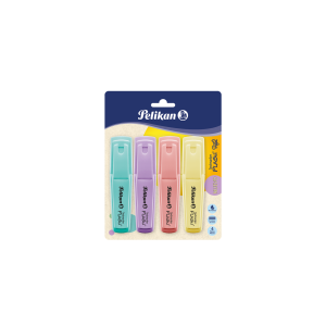 Destacador Pelikan Flash Pastel Display de 4 Colores
