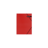 Carpeta Cartera Oficio Torre con Elástico Cartulina Rojo