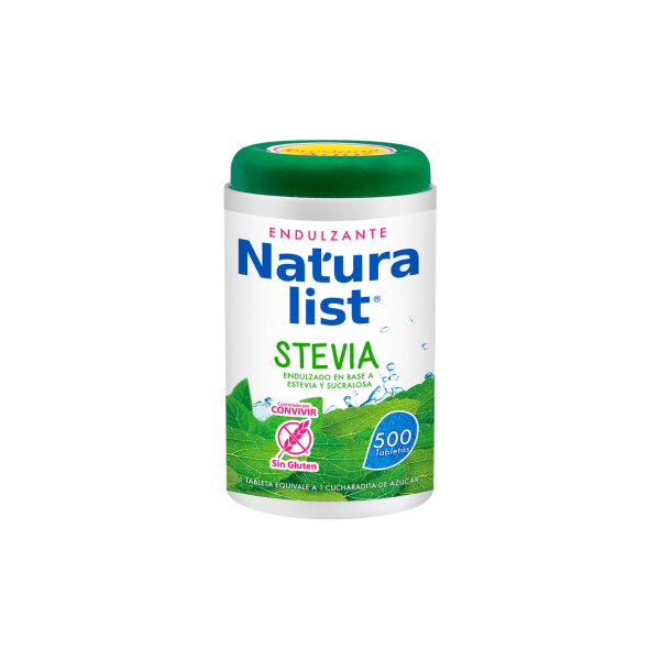 Endulzante Naturalist Stevia 500 Tabletas