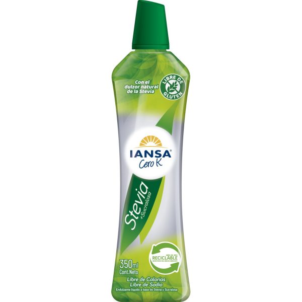 Endulzante Líquido Iansa Cero K Stevia Sens 350 ml