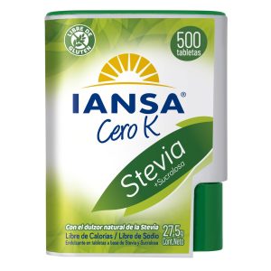 Endulzante en Tableta Iansa Cero K Stevia Sucralosa 500 Tabletas