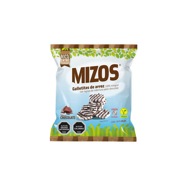 Galletas de Arroz Mizos Chocolate 20 G