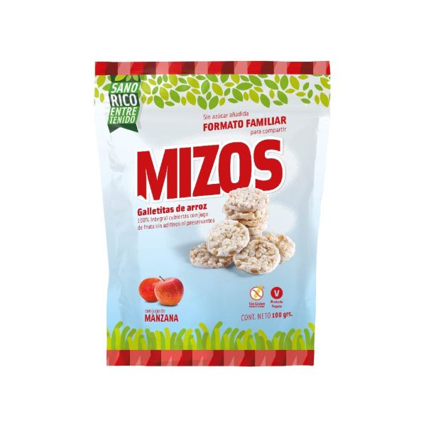 Galletas de Arroz Mizos Manzana 100 G