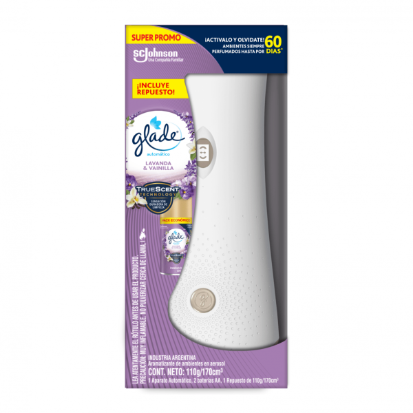 Desodorante Ambiental glade Matic + Repuesto Lavanda Vainilla 270 ml