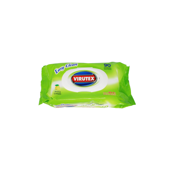Toallas Desinfectante Virutex Easy Clean Aroma Limón 90 UN