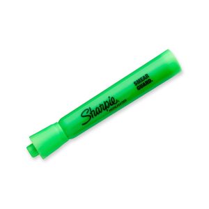 Destacador Sharpie Tank Smear Guard Punta Biselada verde