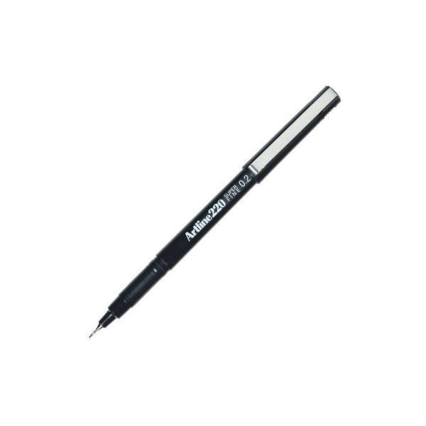 Lápiz Fibra Artline 220 0.2 Negro
