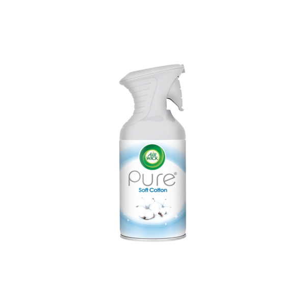 Desodorante Ambiental Air Wick Aerosol Pure Soft Cotton 250 ml.