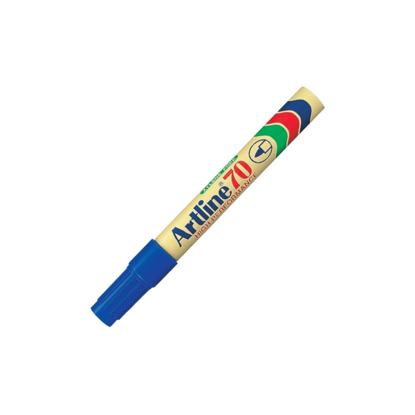 Marcador Permanente Artline 70 Recargable Azul