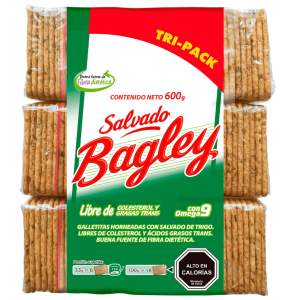 Galletas Bagley Salvado Tri-Pack 600 g
