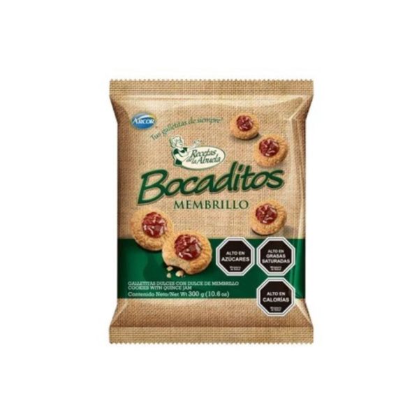 Galleta Arcor Bocaditos Dulce Membrillo Holanda 300 g