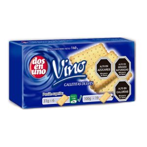 Galleta Dos en Uno Vino 160 g
