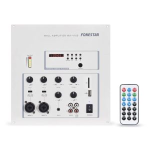 Amplificador de Pared Fonestar 100 W RMS Entrada Micrófono USB/SD