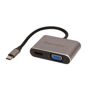 Adaptador Tecmaster Tipo C 3.1 Vga+Hdmi