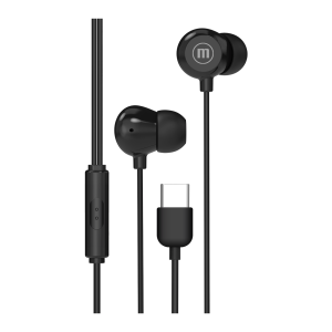 Audífono + Micrófono Maxell Inbax para Celular Usb-C Negro