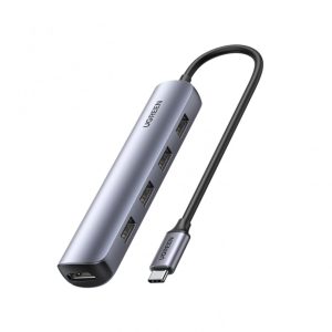 Hub Adaptador Ugreen CM418 USB-C Multipuertos 1HDMI