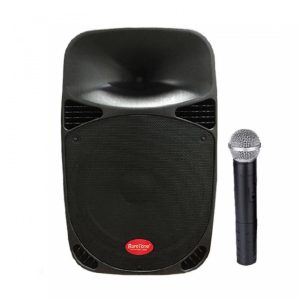 Parlante Baretone Karaoke 8″ + Atril BT USB + MC Negro