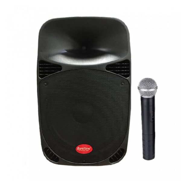 Parlante Baretone Karaoke 8" + Atril BT USB + MC Negro