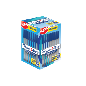 Lápiz Pasta Paper Mate Kilométrico 1.0 mm Azul 60 Unidades