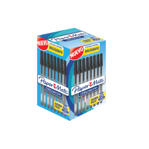 Lápiz Pasta Paper Mate Kilométrico 1.0 mm Negro 60 Unidades