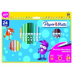 Plumón Paper Mate Unipunta 24 Colores