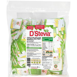 Endulzante D’Stevia Natural Bolsa de 500 Sobres