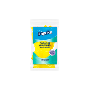 Guantes de Látex Impeke Multiuso Talla M Amarillo
