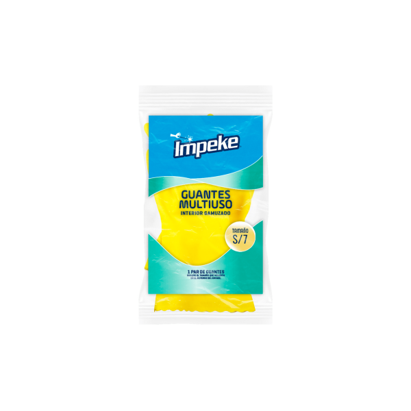 Guantes de Látex Impeke Multiuso Talla S Amarillo