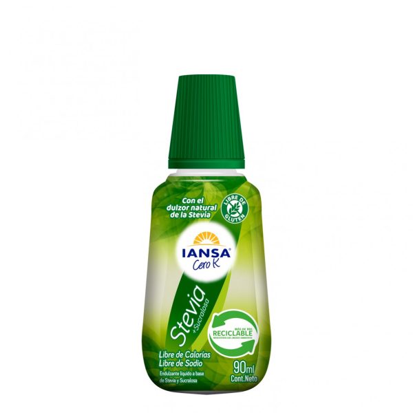 Endulzante Iansa Cero K Stevia Sucralosa 90 Ml