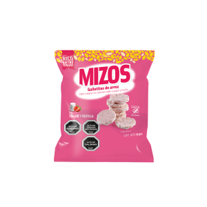 Galletas de Arroz Mizos con Yogurt Frutilla 25 G