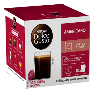 Cápsula Nescafé Dolce Gusto Americano 10 Cápsulas