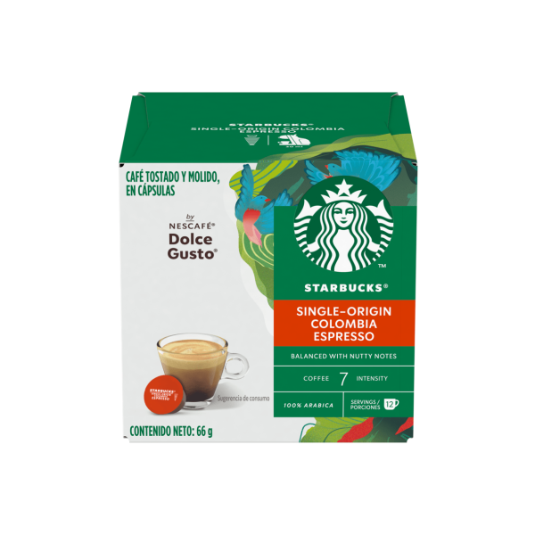 Cápsula Dolce Gusto Starbucks Colombia 66 g 12 Unidades