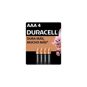 Pilas Alcalinas Duracell Aaa Lr03 4 Unidades