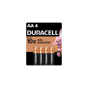 Pilas Alcalinas Duracell Aa 4 Unidades