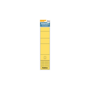Lomo Archivador Adetec Adhesivo Ancho Amarillo 10