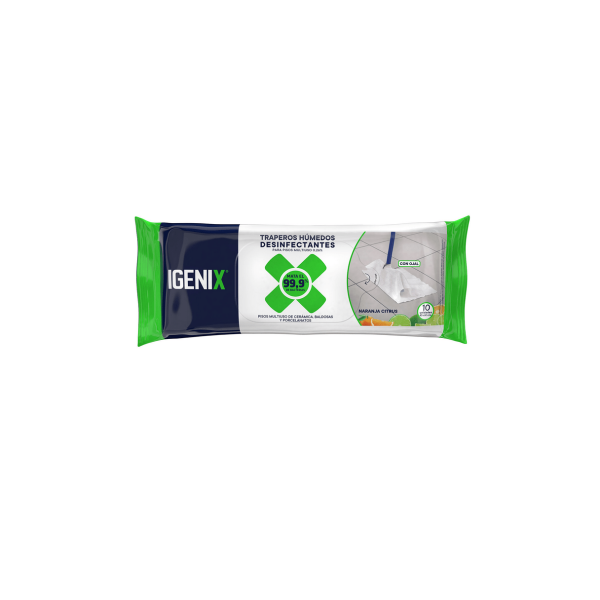 Trapero Húmedo Desinfectante Igenix Naranja Citrus Paquete