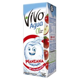 Agua Saborizada Vivo Manzana 190 ml 3 Unidades