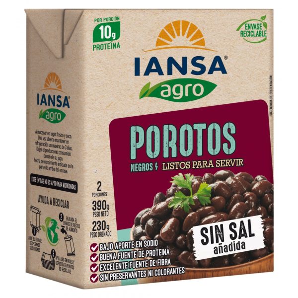 Poroto Negro Iansa Agro Tetra 390 g