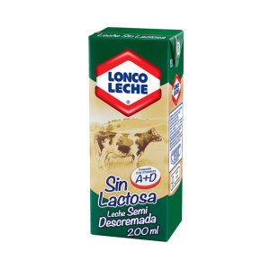 Leche Líquida Loncoleche Semidescremada Sin Lactosa