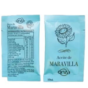 Aceite de Cocina Onza Maravilla 10 ml Caja de 300 Sachet