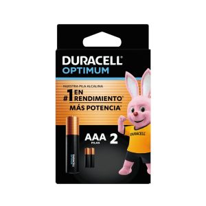 Pila Alcalina Duracell Optimum AAA 2 Unidades