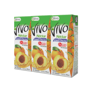 Jugo Natural Vivo Durazno 190 ml 3 Unidades
