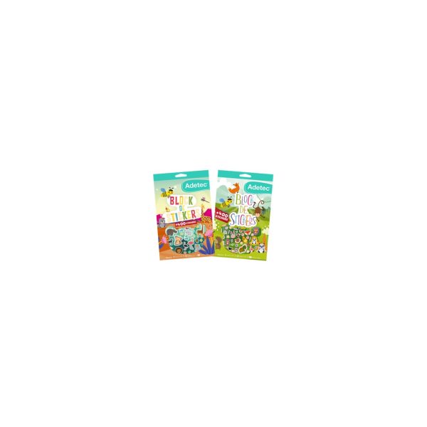 Block de Stickers Adetec Animales 821 15X24 cm 6